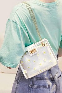 Accity - Daisy Floral Transparent Mini Crossbody Bag