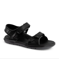 Ferrato Men's Leather Sandals in black 1 - men's sandal
