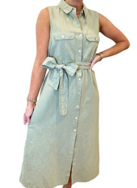 Dylan Capri Sleeveless Dress in green - women's dress