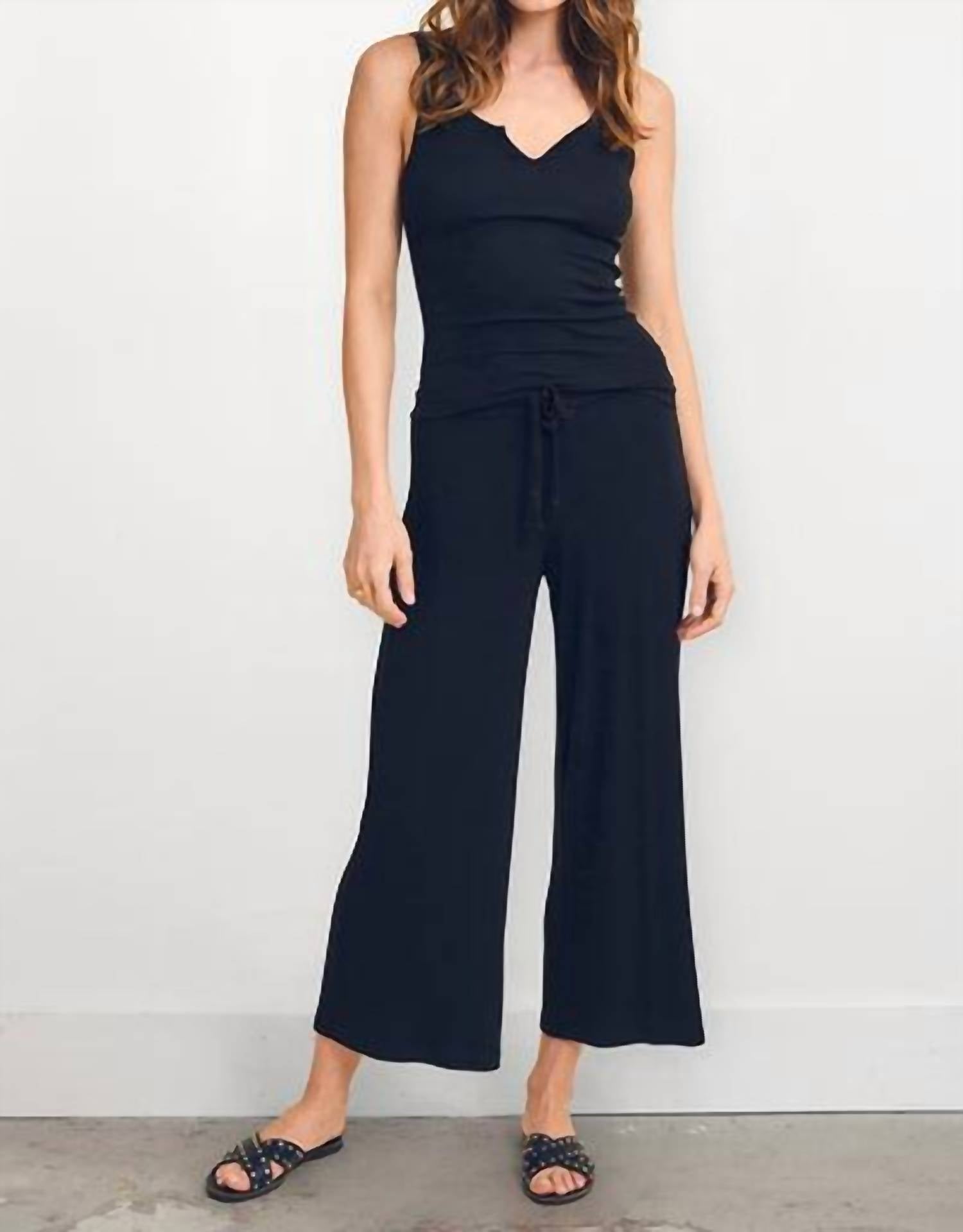 Lamade - Shirred Back Crop Culotte Pants