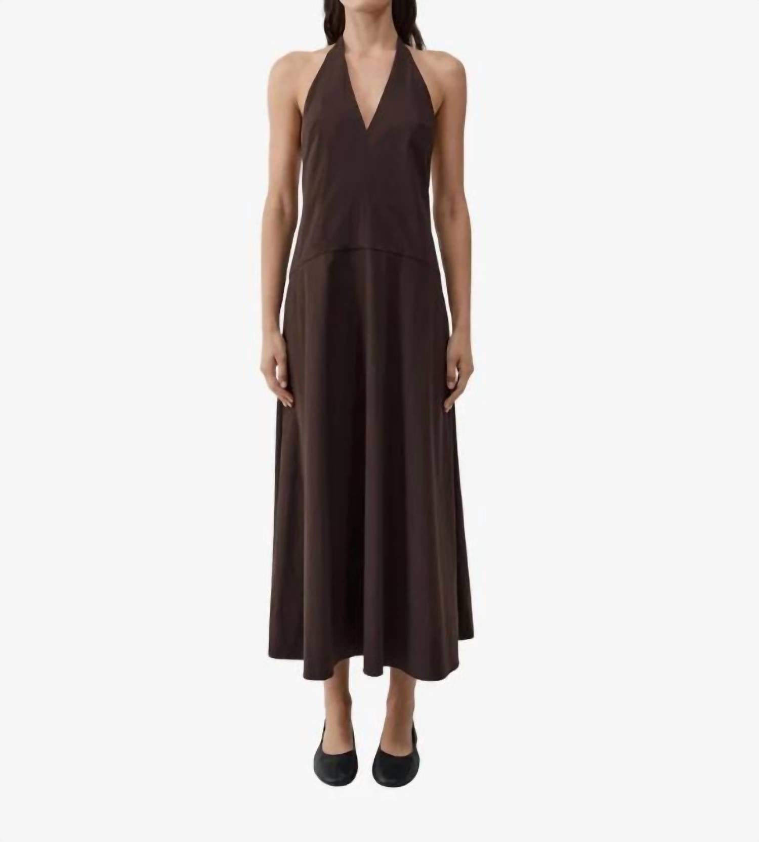 St. Agni - Halter Plunge Dress