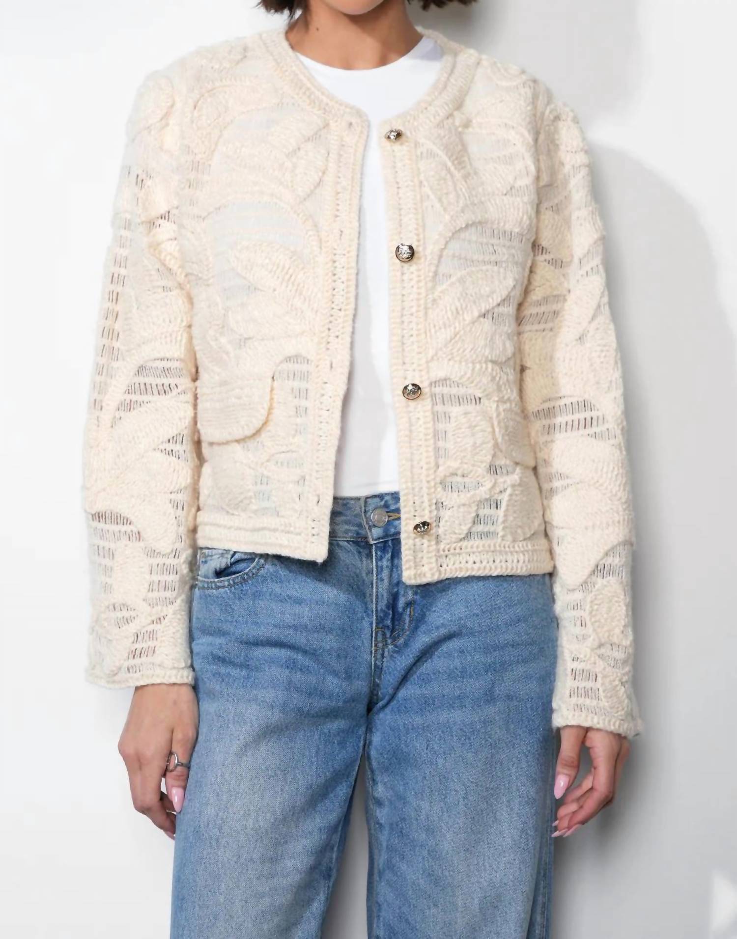 Greylin - Sutton Crochet Cardigan