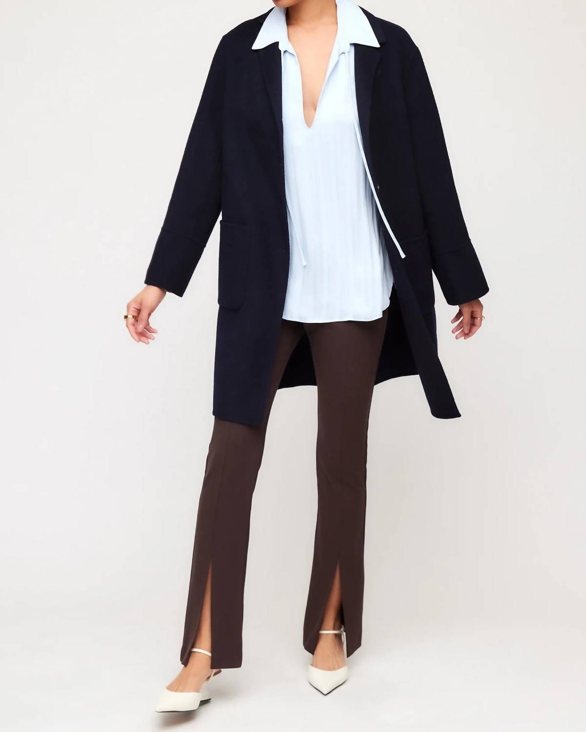 Fifteen Twenty Harlow Bootcut Pants in brown - women's pants - view 4