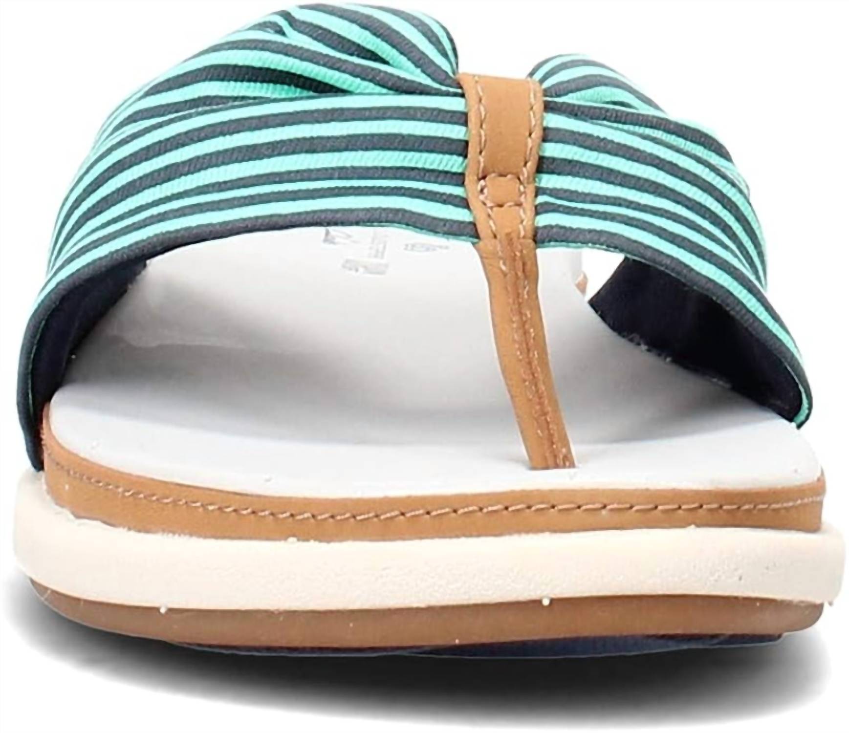 Clarks Women's Eliza June Sandal in navy - women's sandal - detail view