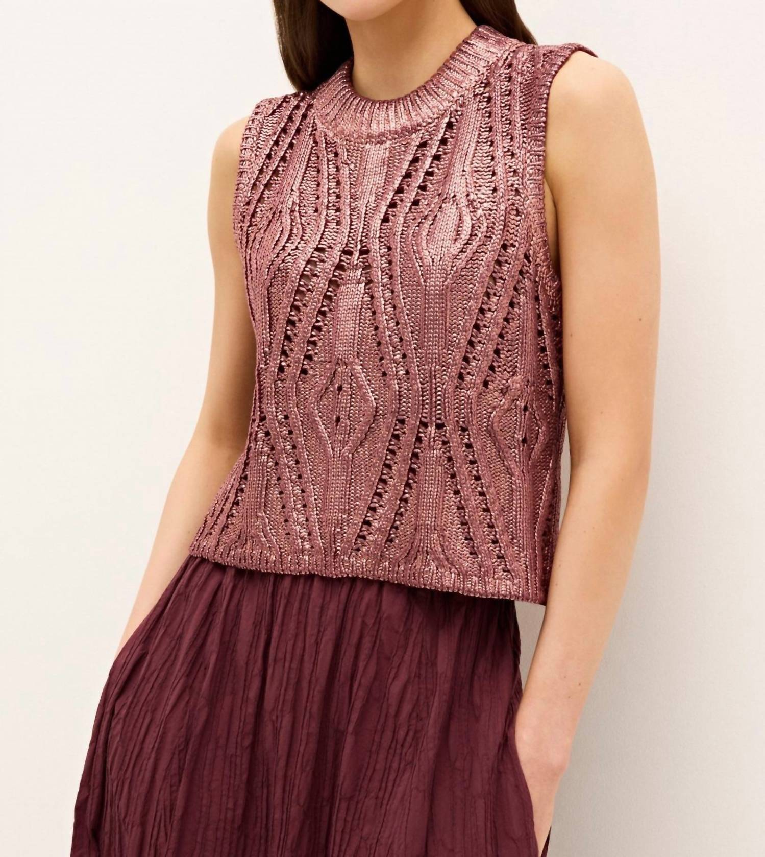 Marie Oliver - Mcguire Foiled Knit Top