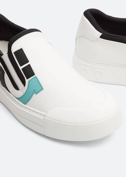 Salvatore Ferragamo - Men's Gancini Slip-on Sneakers