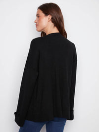 Charlie B - Long Sleeve Cardigan With Patch Pockets