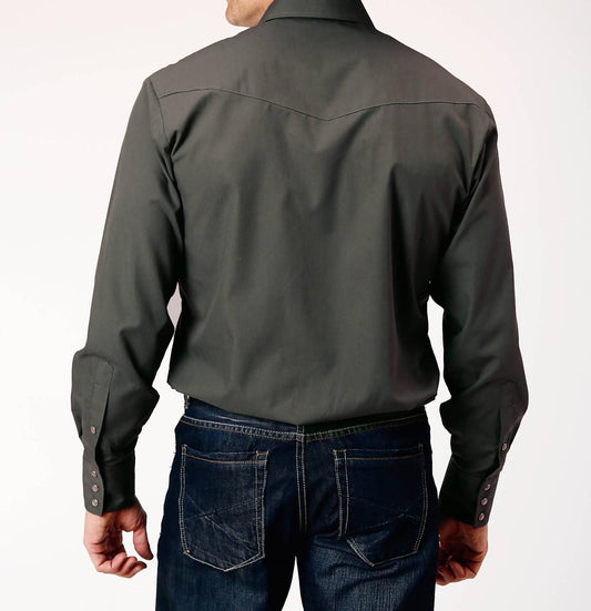 Roper - Men's Long Sleeve Snap Broadcloth Western Shirt