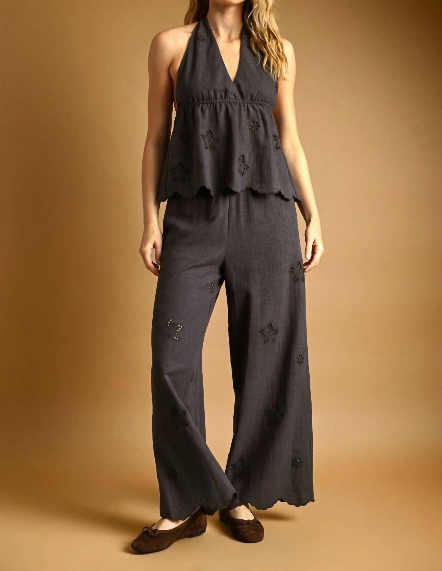Miou Muse - Desert Bloom Halter Top