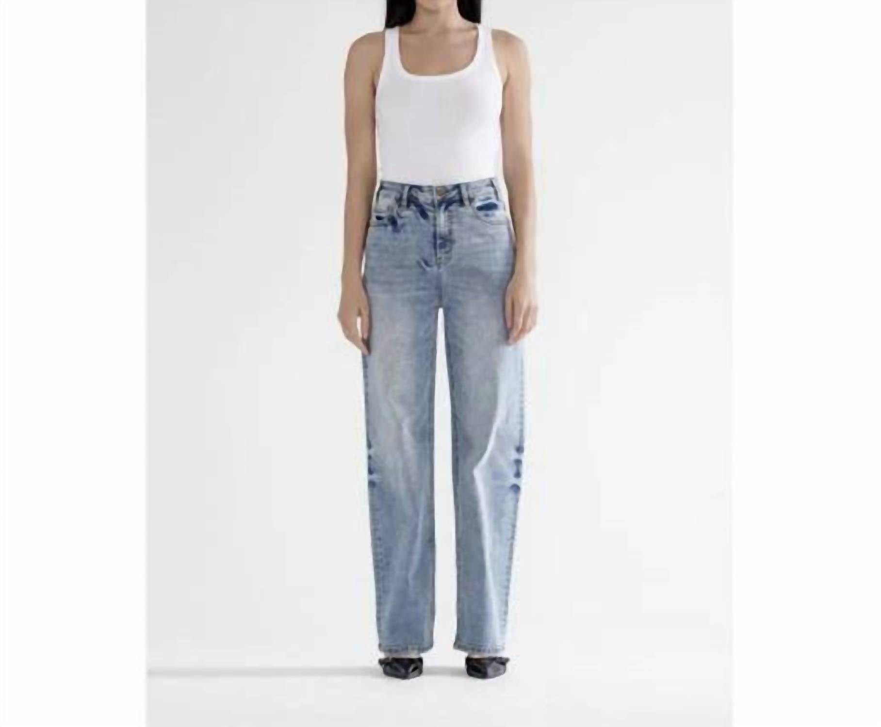 Mica Denim - Straight Leg Loose Fit Jeans