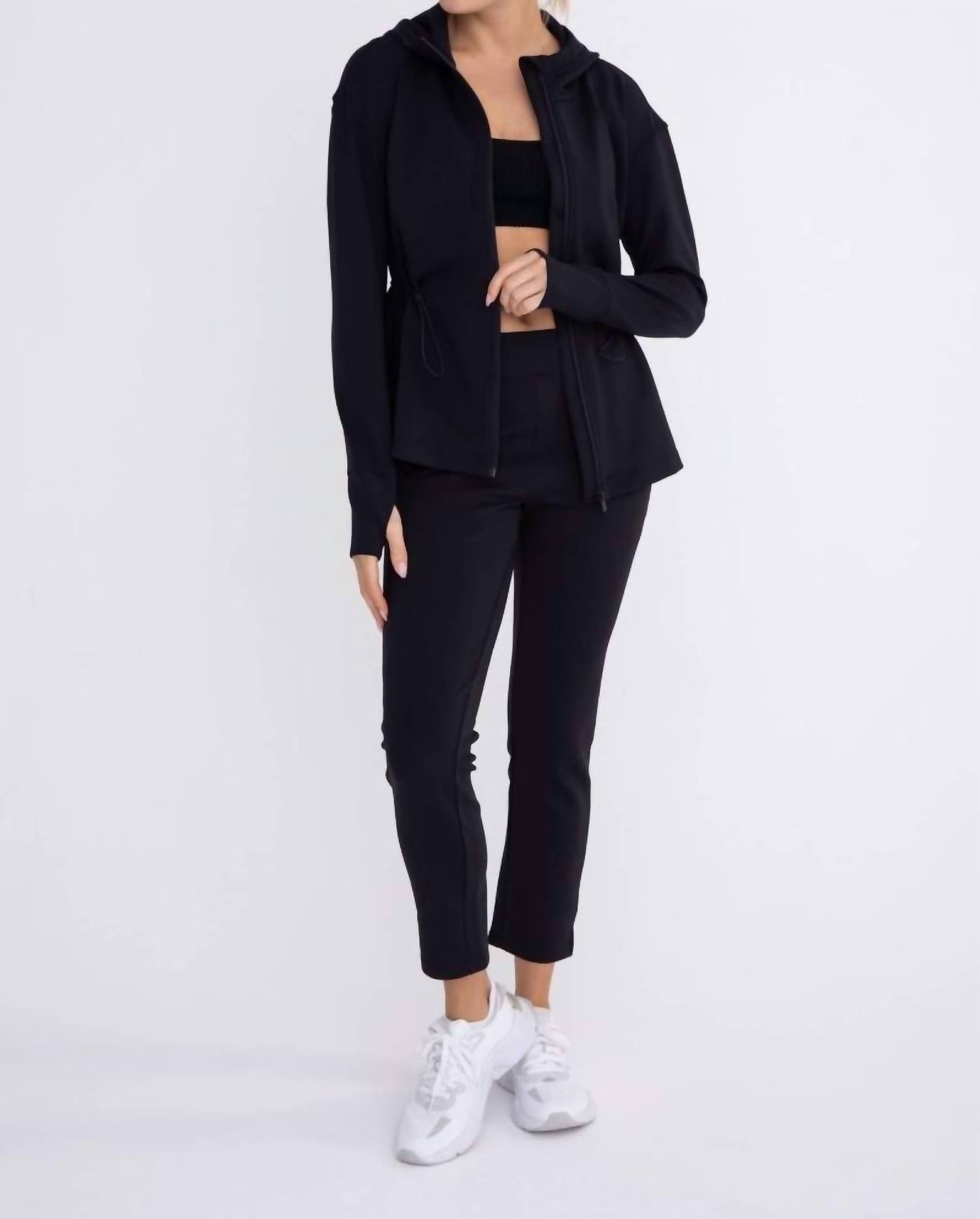 Mono B - Ribbed Hooded Jacket