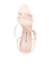 Manolo Blahnik - Women's Leather Transparent Panel Sandals