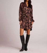 Bella Dahl - Long Sleeve Belted Mini Dress