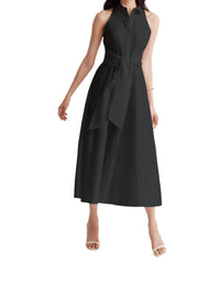 Toccin - Chelsea Tie-front Midi Shirt Dress