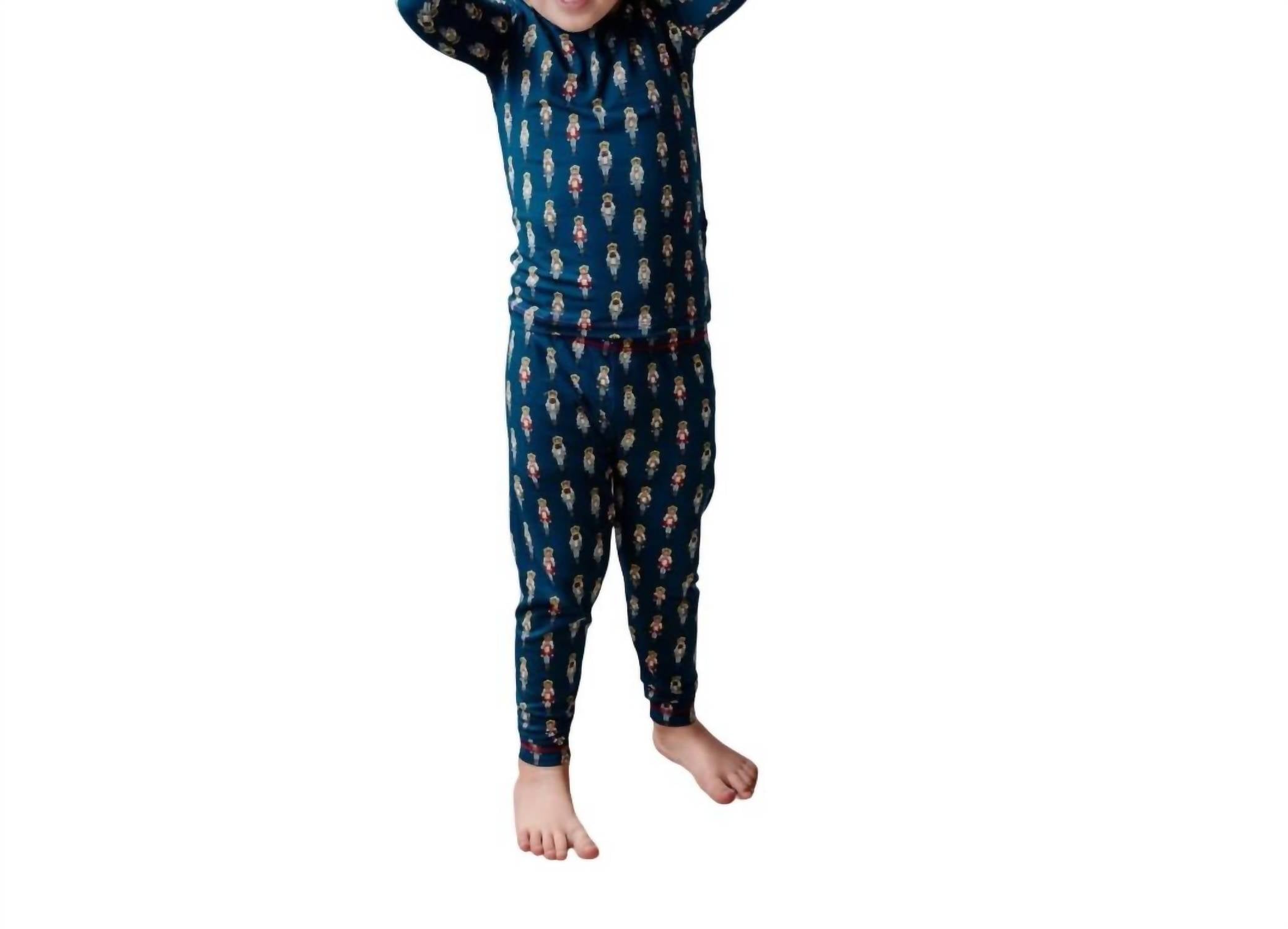 Kickee - Print Long Sleeve Pajama Set