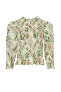 Veronica Beard - Kali Floral Smocked Top
