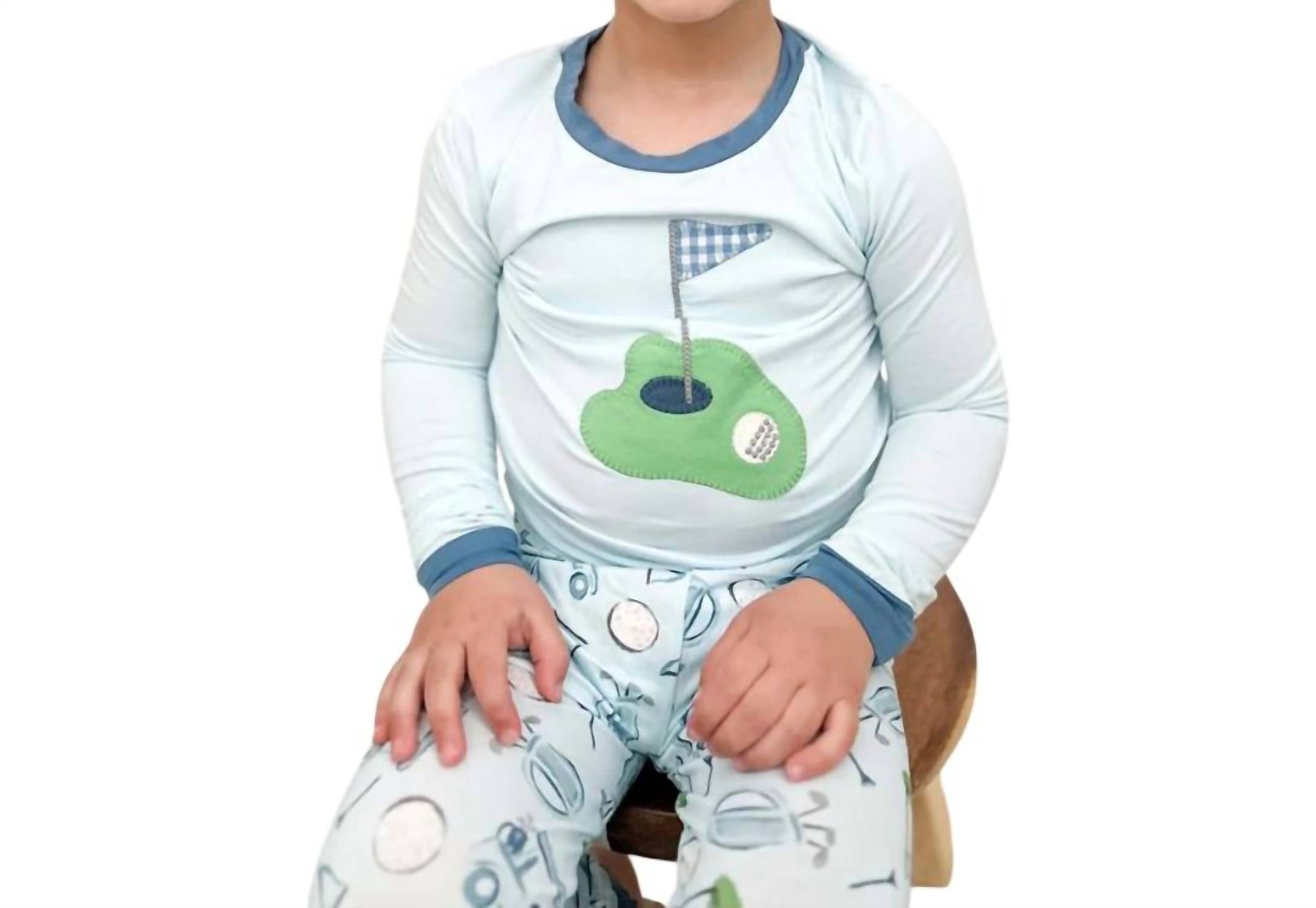 Mudpie - Golf Applique Pajamas Set