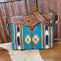 American Darling - Women's Saddle Blanket Crossbody Messenger Bag