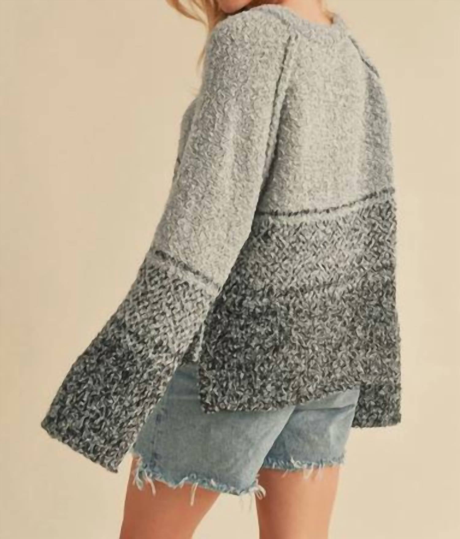 AEMI + CO Fraya Wide Sleeves Sweater - women's sweater - alternate view