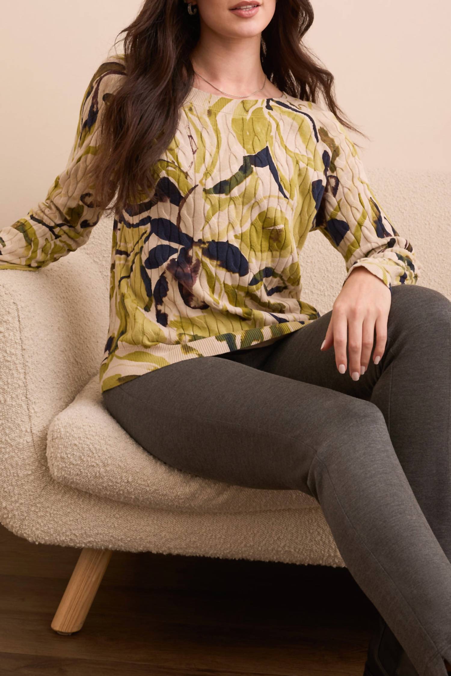 Tribal - Long Sleeve Crew Neck Sweater