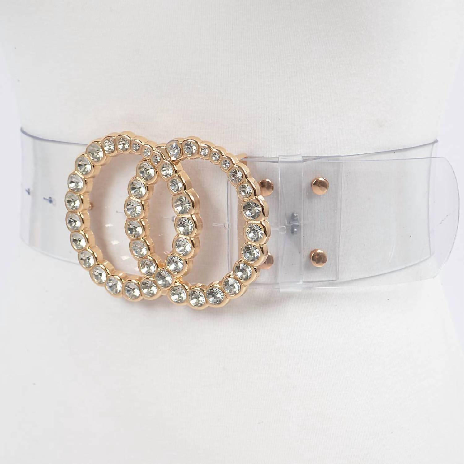 3Am By H&D Accessories - Women's Transparent Pvc Waist Belt