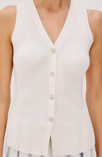 Rails Tatia Vest in ecru - women's jacket - alternate view