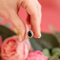 Starlette Women's Mavis Statement Ring in black - women's jewelry - alternate view