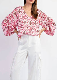 Ee:Some - Shimmering Print Blouse
