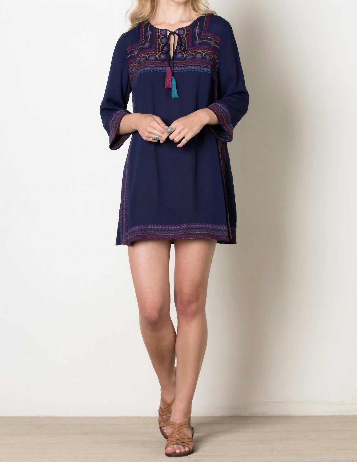 Thml - Gypsy Love Embroidered Shift Dress