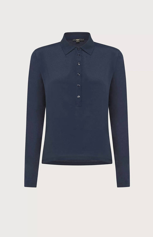 Seventy - Slim Fit Bi-material Polo Shirt