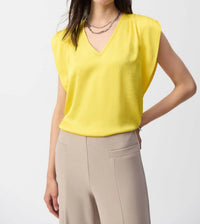 Joseph Ribkoff - Hammered Satin Straight Top