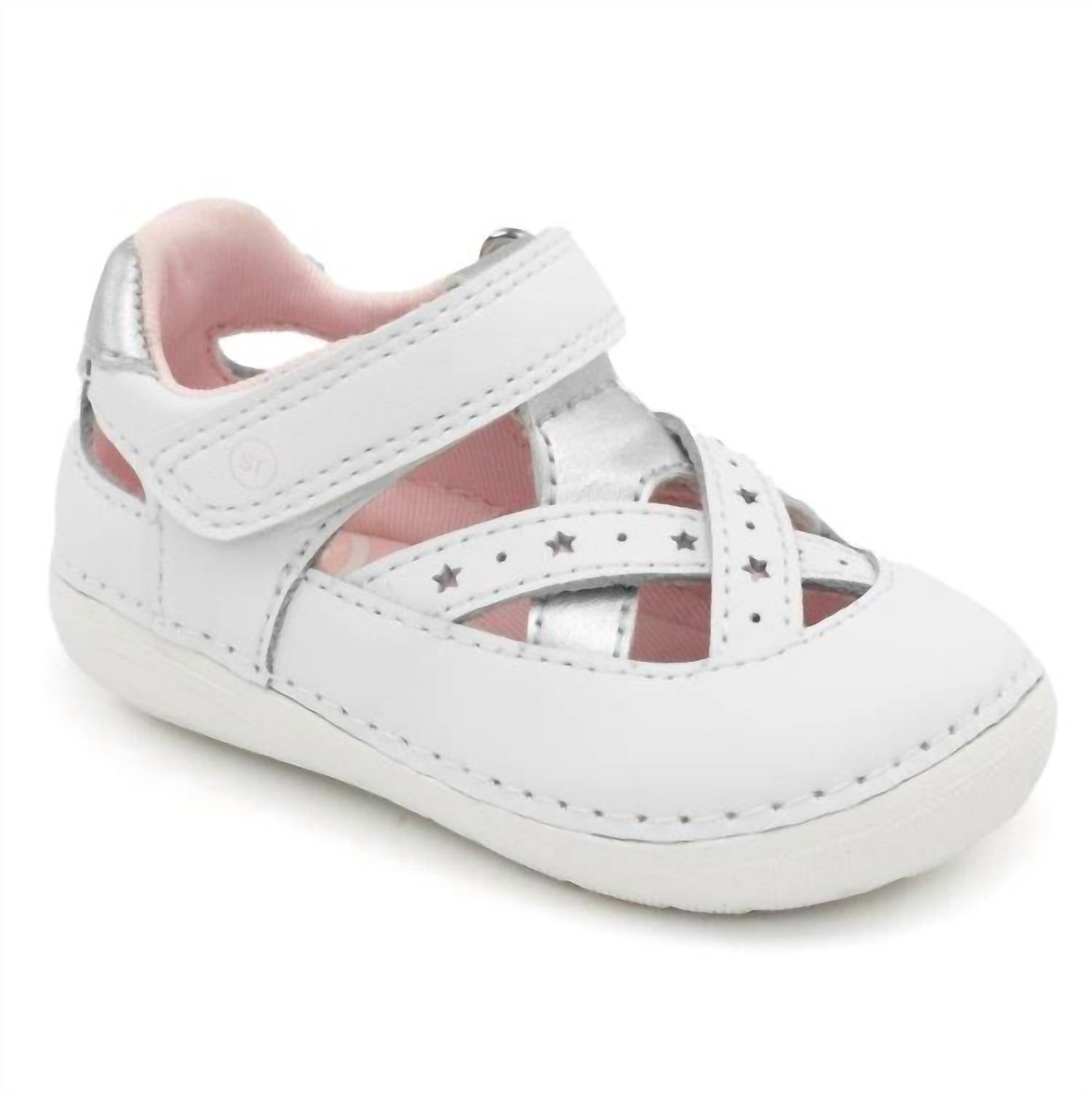 Stride Rite Toddler Sm Kiki 2.0 Sandal in white - kids' sandal