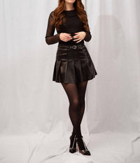 Sofie The Label - Abby Faux Leather Mini Skirt