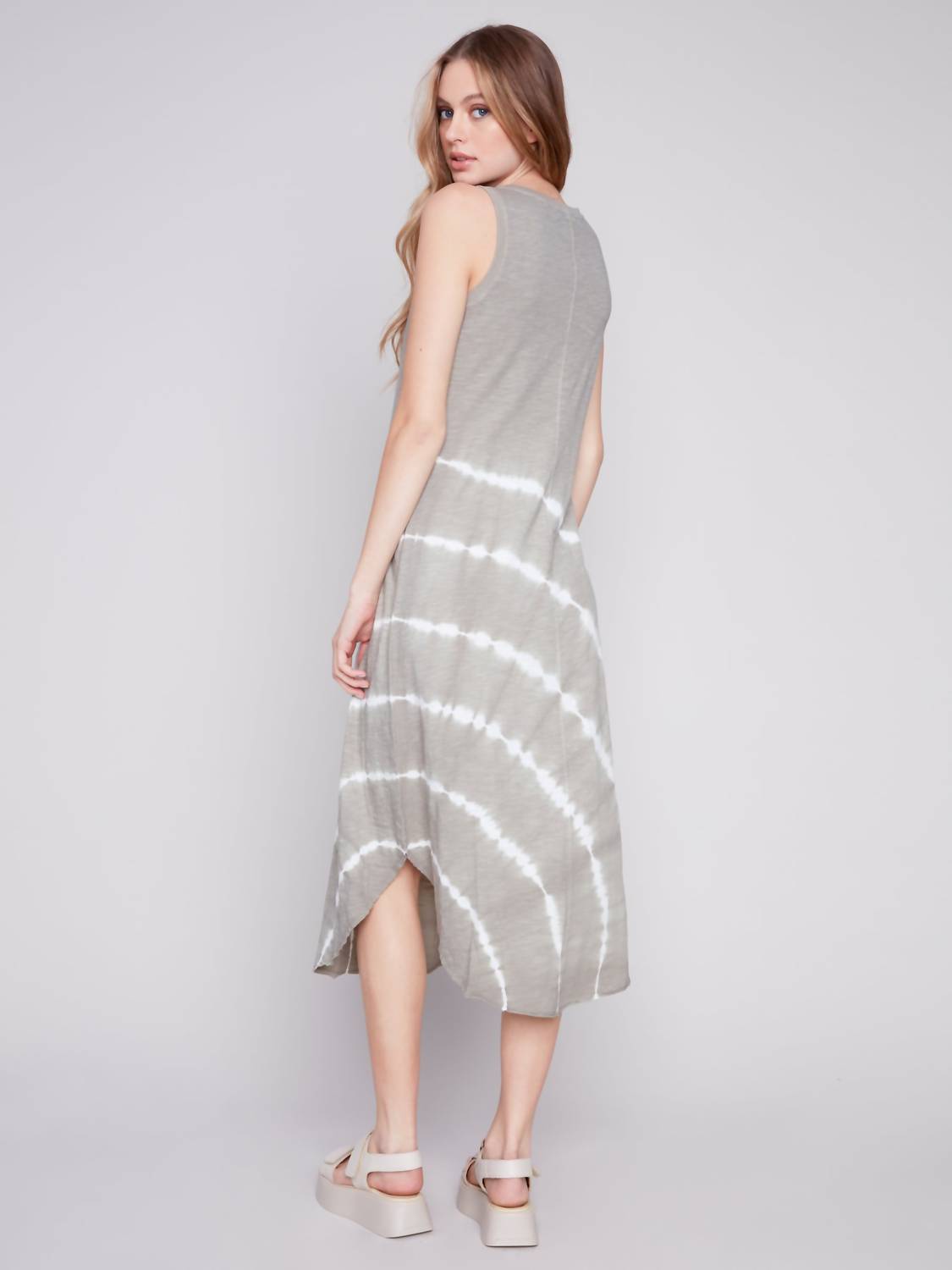 Charlie B - Tie Dye Sleeveless V Neck Dress