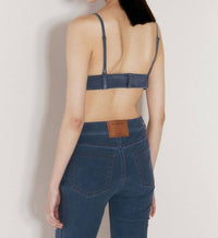 Alexander Wang - Trompe L’oeil Denim Bra Top