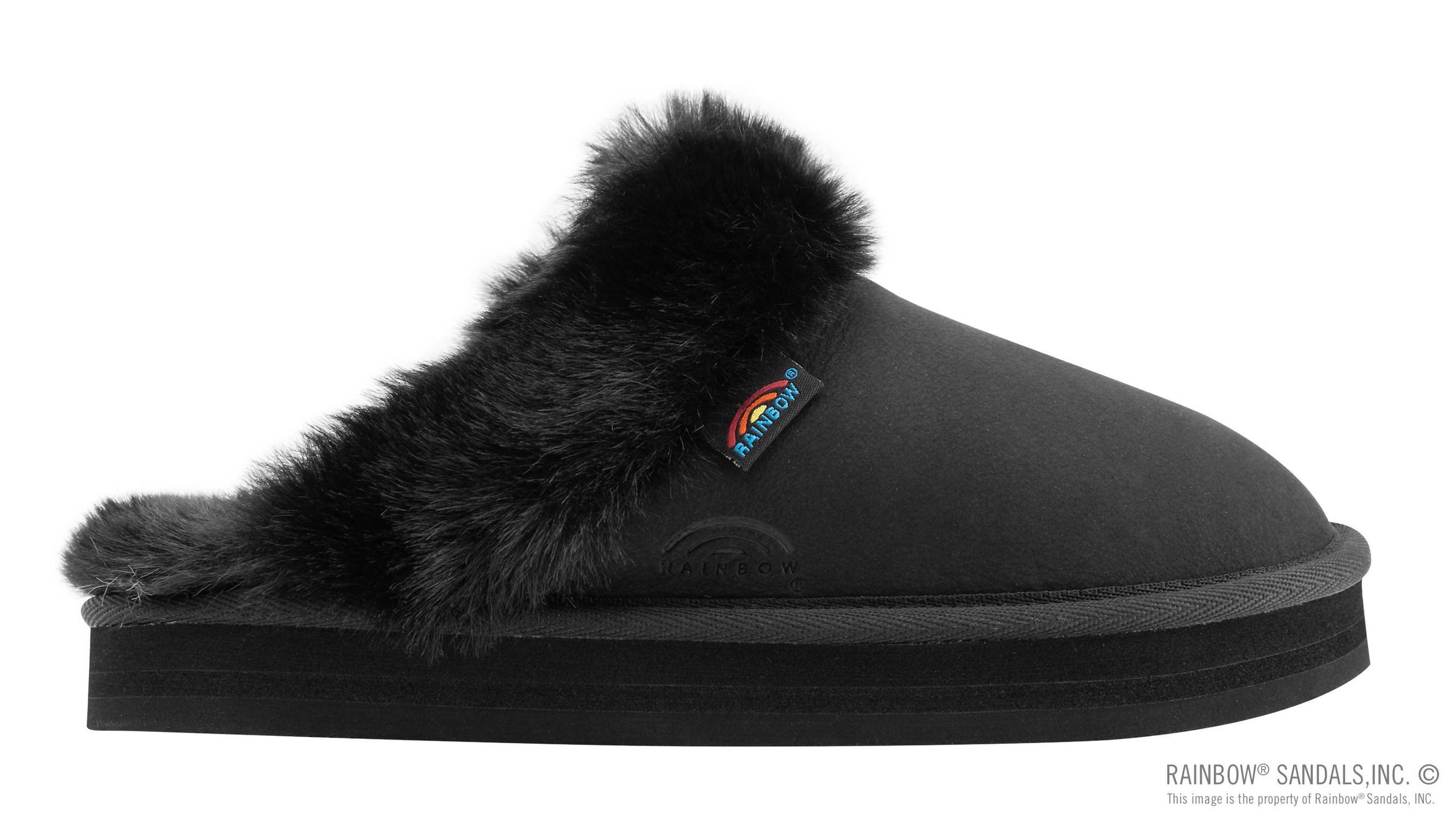 RAINBOW SANDALS Women’s Sunset Snugs Slippers in vintage black - women's shoe - alternate view