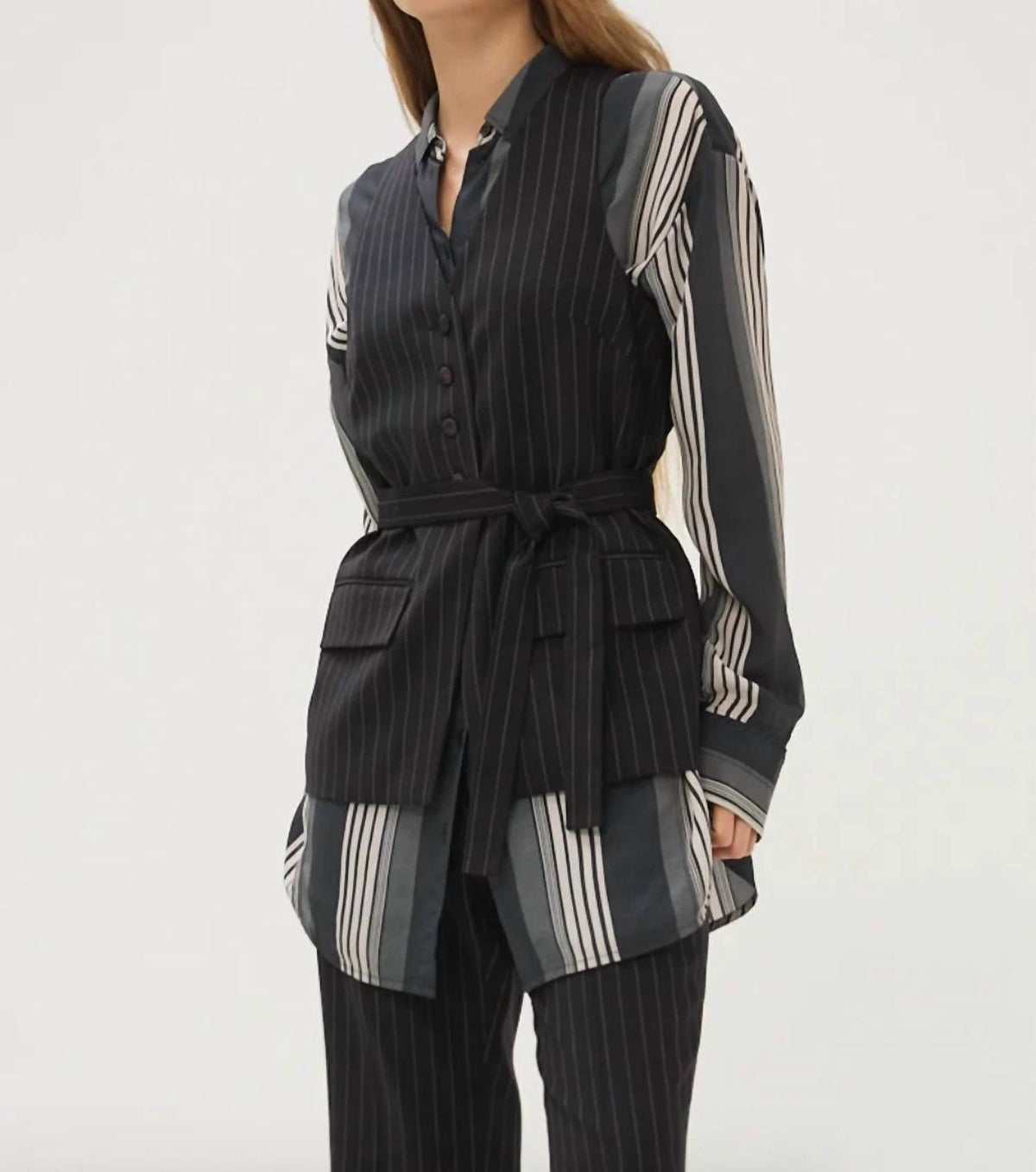Maria Cher - Lou Becca Pinstripe Vest