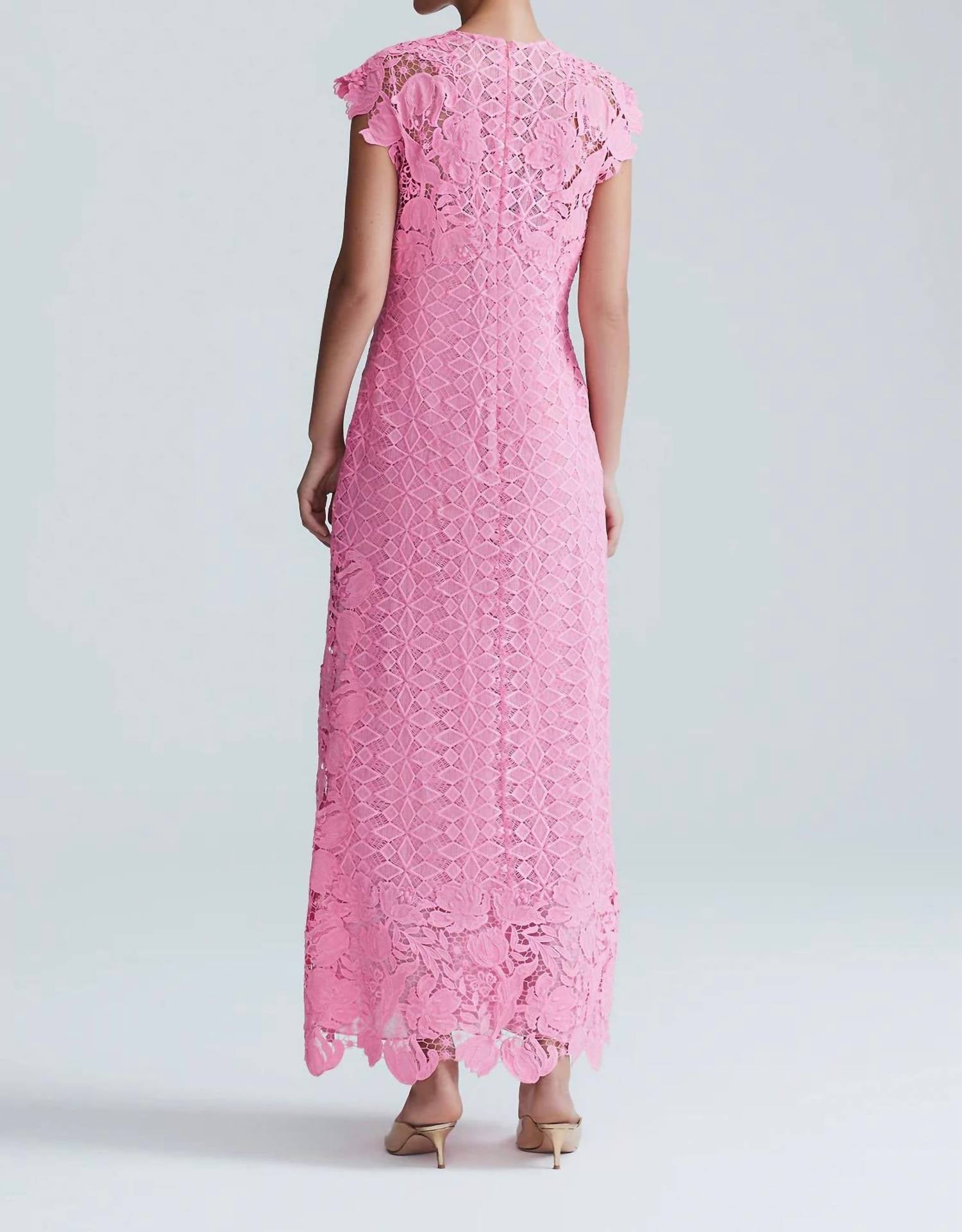 Lela Rose - Lace Sleeveless Pencil Dress