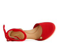 Andrea - Women's Wedge Ankle And Calf Strap Espadrilles