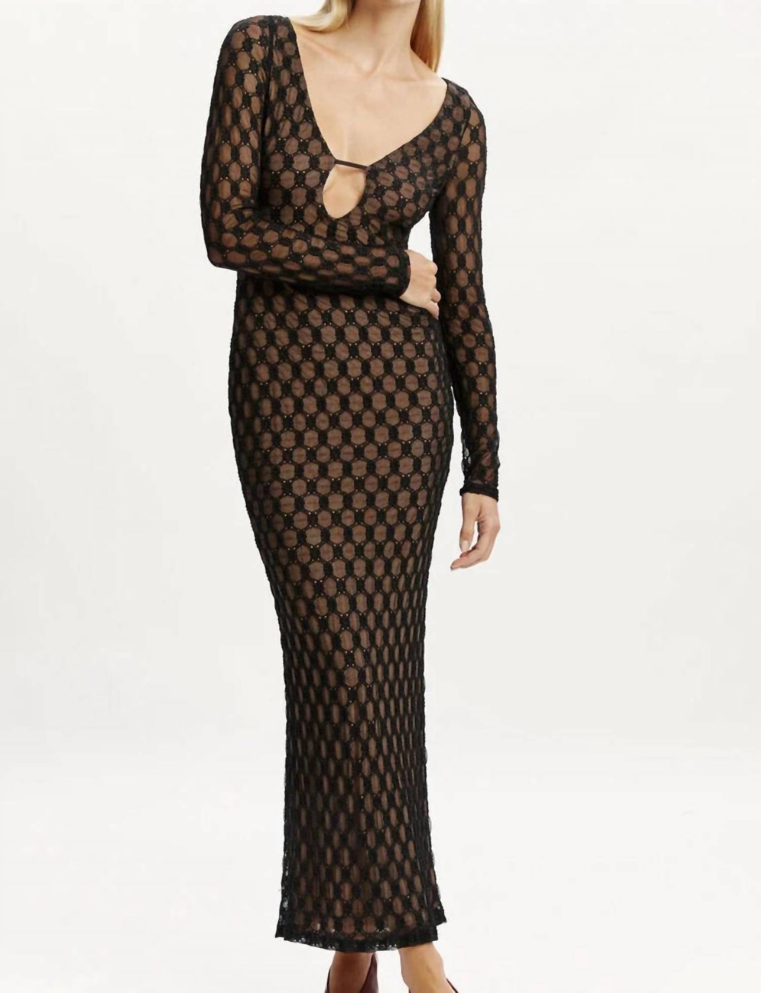 BARDOT Yazmin Lace Dress in black - women's dress