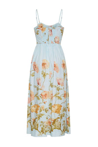 Cara Cara - Women's Fit And Flare Floral Midi Dress