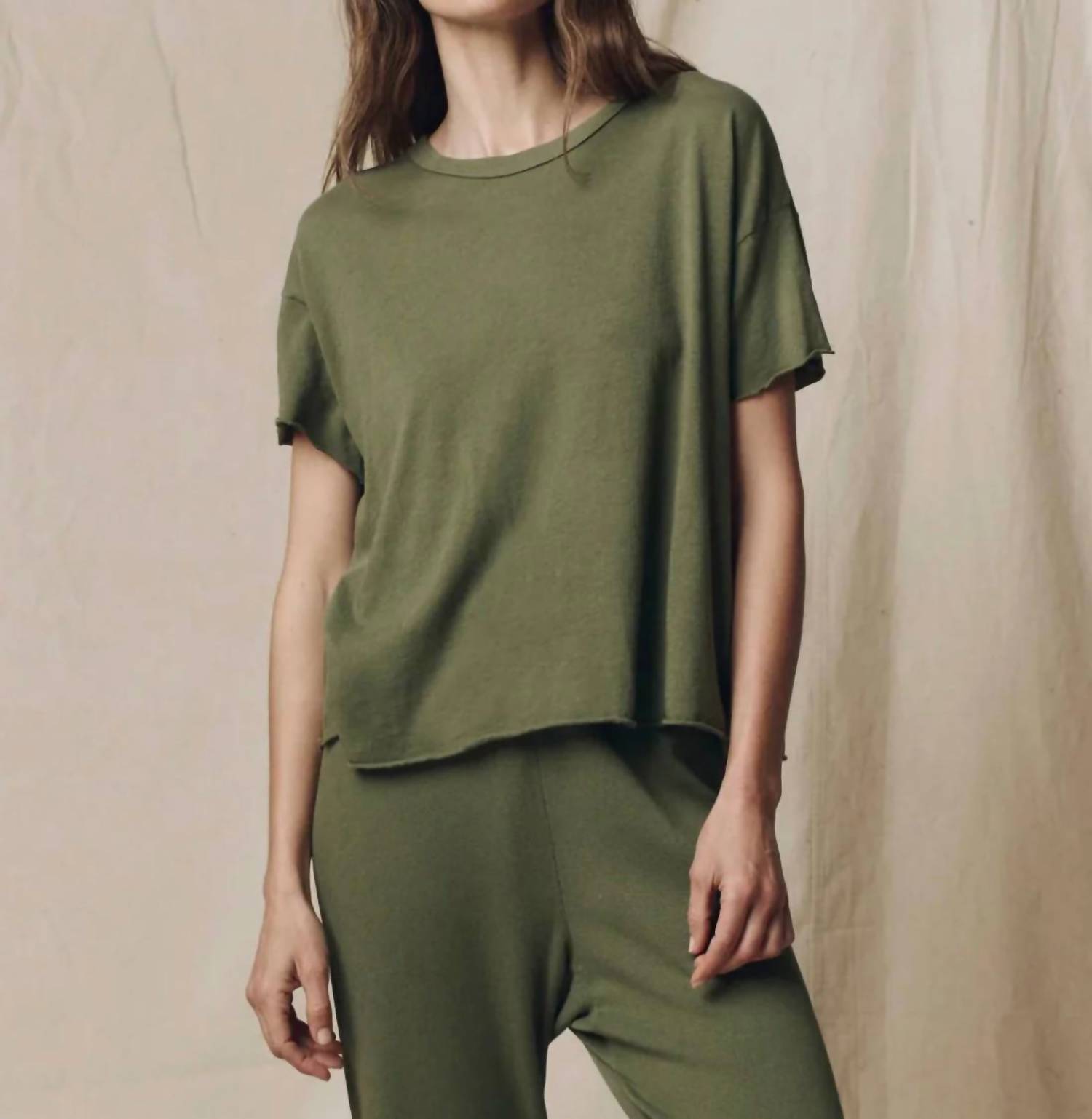 The Great. - Crop Short Sleeve Tee
