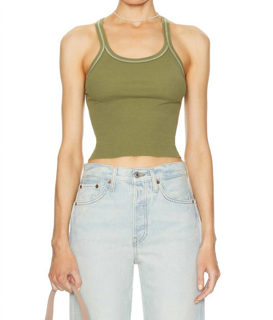 Re/Done - Cropped Ribbed Tank