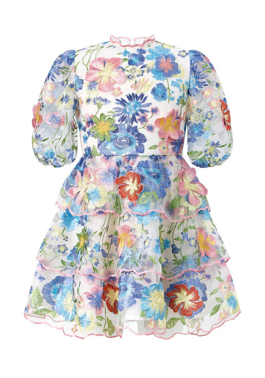 Marlo - Kid's Laura Embroidered Mini Dress