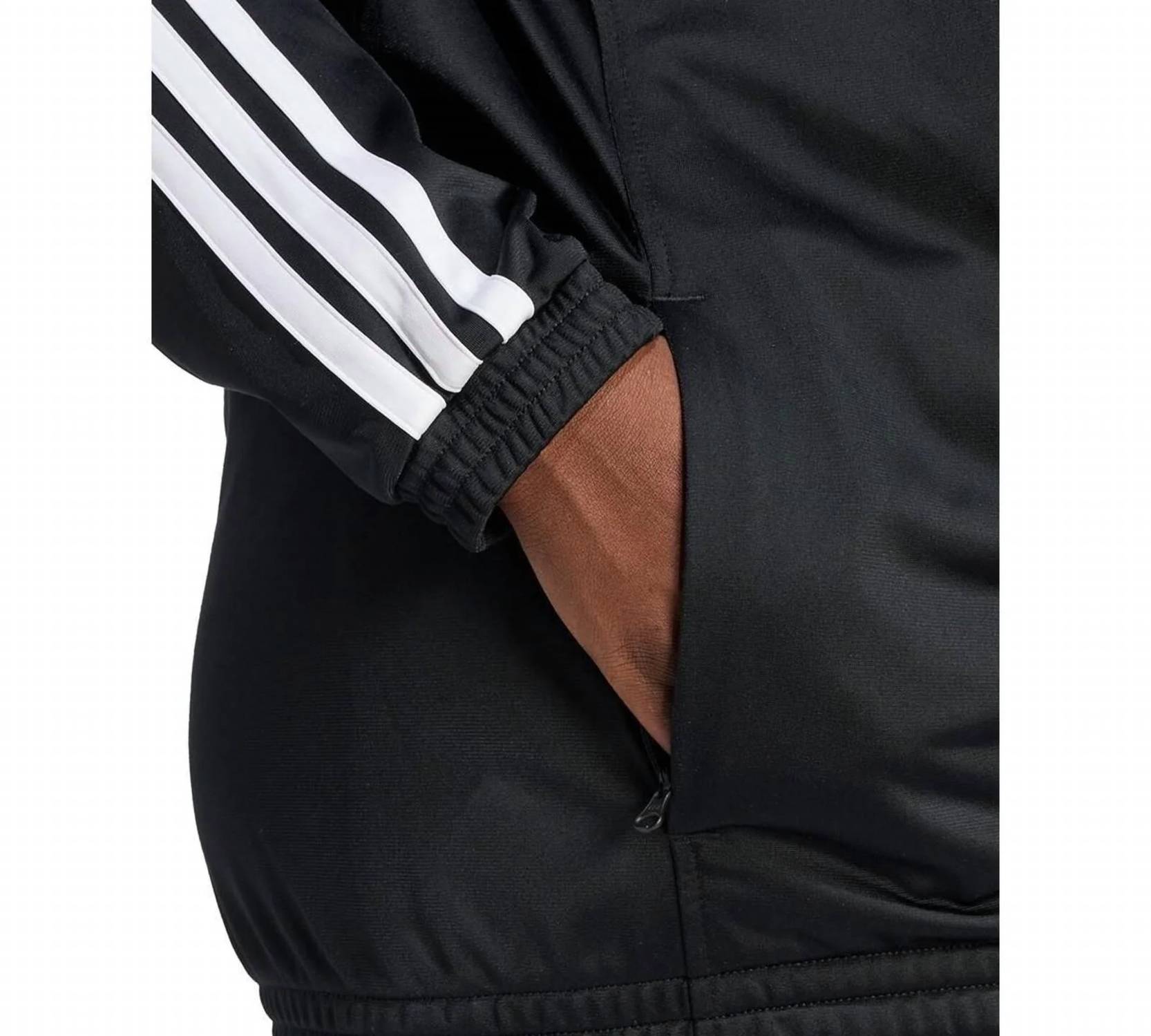 Adidas - 3 Stripe Sport Track Zip Up Jacket