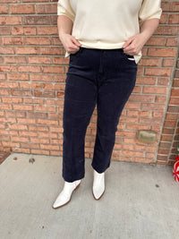DEAR JOHN DENIM Women's Jeanne Corduroy Pant in black iris - women's pants - alternate view
