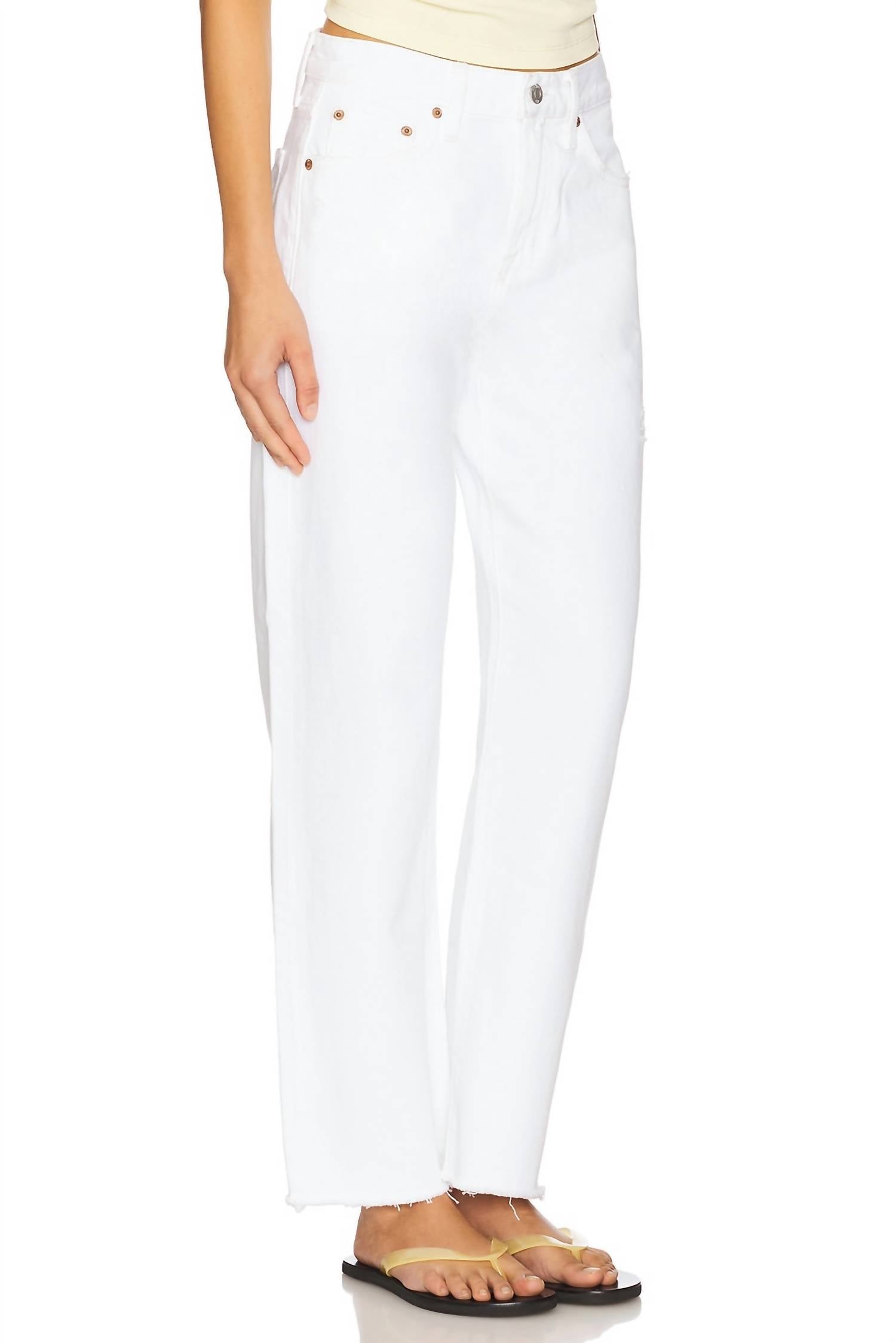Pistola - Lexi Mid Rise Bowed Straight Jeans