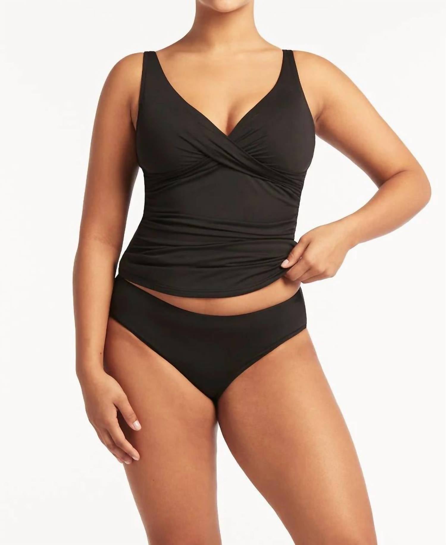 Sea Level Australia - Cross Front Tankini Top