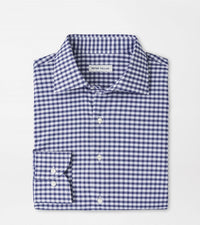 PETER MILLAR Fairbanks Performance Twill Shirt in navy - men's shirt - view 4