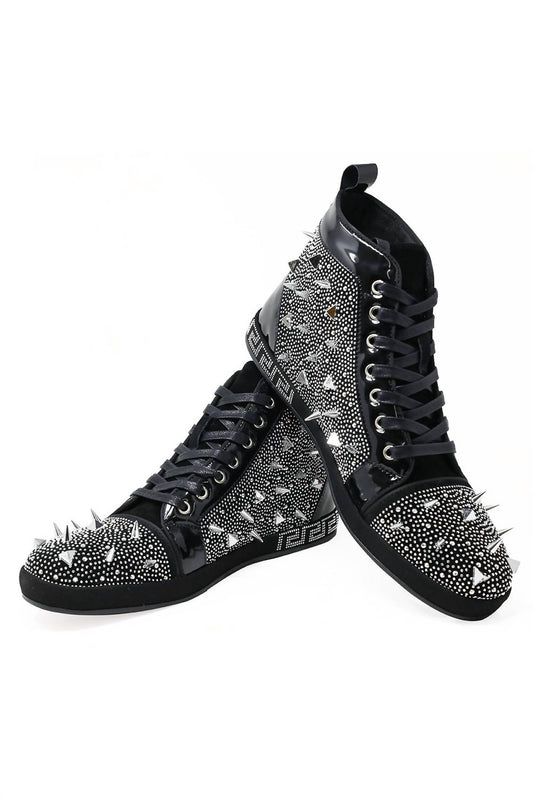 Barabas - Men's Show Stopper Spike High Top Sneakers
